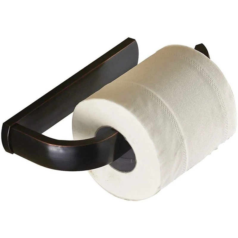 Туалетный Черный Масло втирают бронзовая отделка полуоткрытый туалетный рулон бумажный рельс держатель настенный удобный туалетной ткани Один Рельс