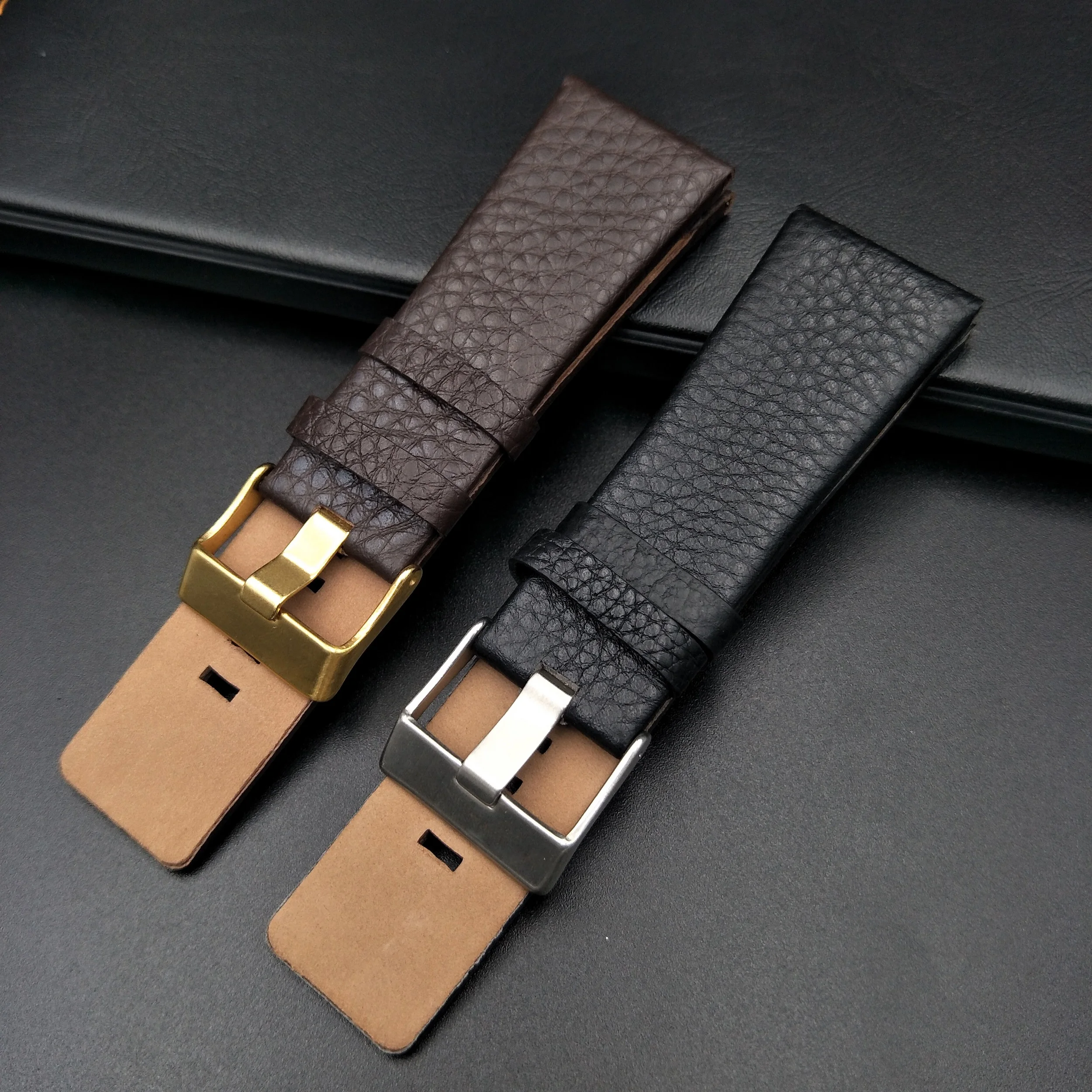 Genuino Cinturino In Pelle Per Diesel Dz7313/22/7257 Cinturino Di Vigilanza Della Fascia Di Polso Nero Marrone Della Vigilanza Di Accessori