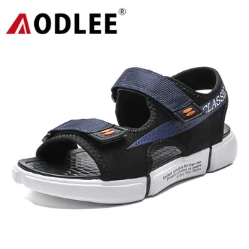 

Men Beach Sandals Fashion Men Sandals Slippers Shoes Comfort Beach shoes Men Casual Non-slip Slide-sandals Dropshipping AODLEE