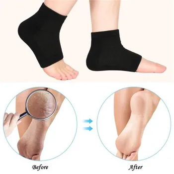 

Mesh gel Silicone Moisturizing Gel Heel Sock 2Pcs Cracked Foot Skin Gel Care Support Protector anti-cracking heel socks 11.28