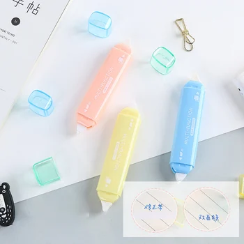 

Kawaii Multifunction Double-sided Tape Cute Dot Shape Correction Tape For Kids School Scrapbooking Diary Gifts Stationery