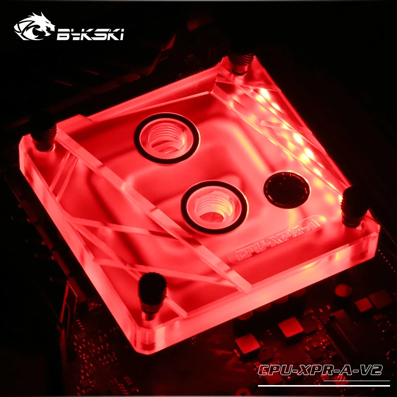 Bykski cpu водоблок для INTEL LGA 115X X99 X299 водяного охлаждения RGB процессор кулер акрил+ медь, cpu-XPR-A V2