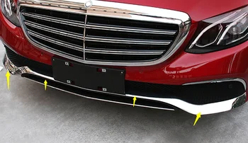 

Chrome Front Bumper Lip & Corner Cover Trim 3pc for Benz E Class W213 2016- 2018