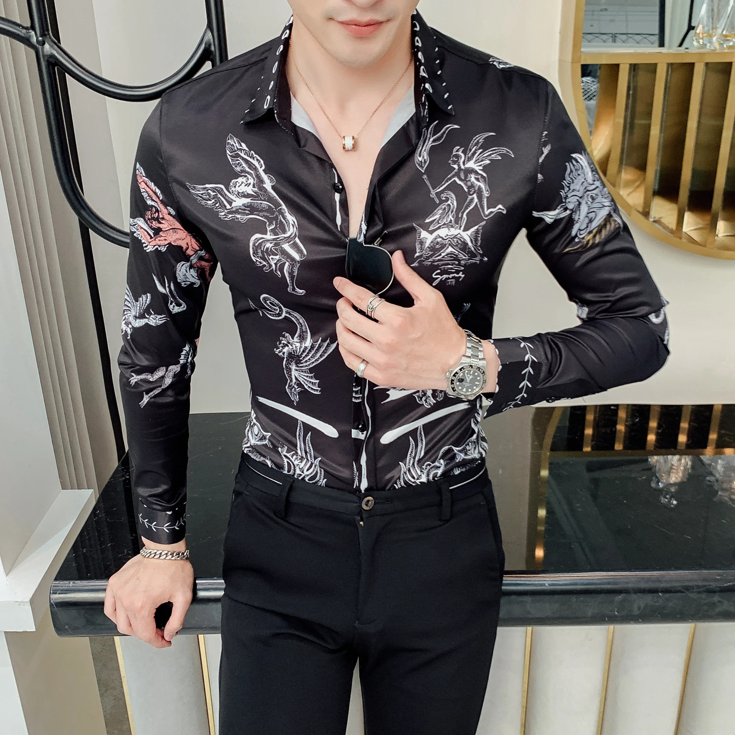 mens shirts with animals on them