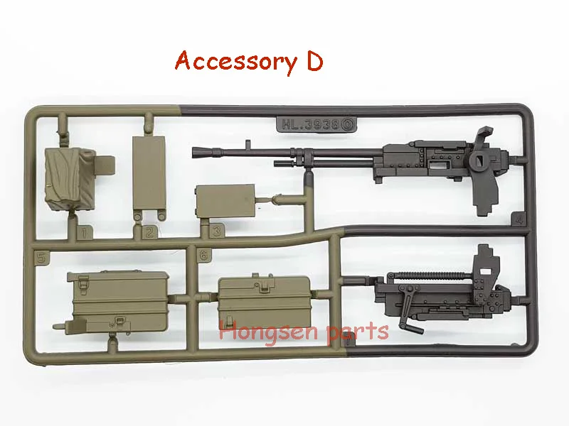 HENGLONG 3938-1 RC tank русский T90 / T-90 1/16 Запасные части № пластиковый аксессуар D/Часть D |