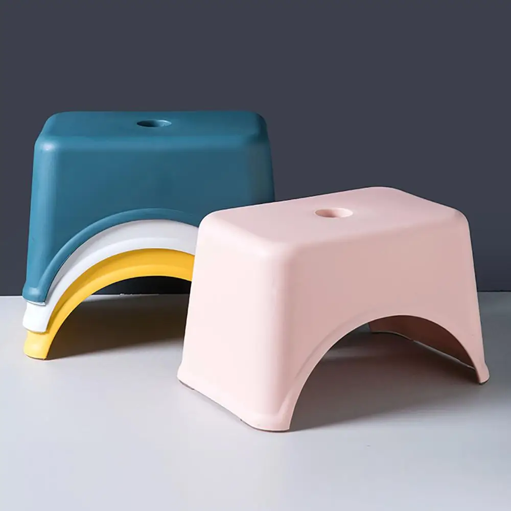 Creative Thicken Plastic Stools Living Room Nonslip Bath Bench