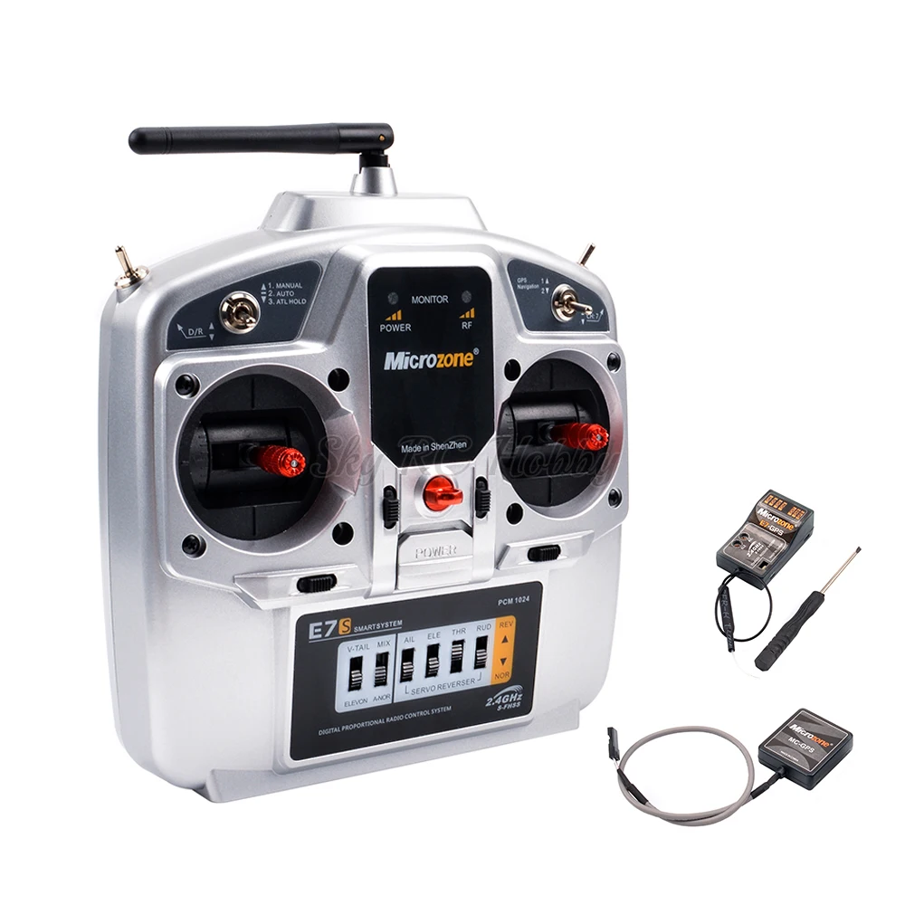 MicroZone MC E7S 2 4G 7CH пульт дистанционного управления Передатчик w/ E7 приемник Mc-GPS