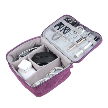 

Portable Digital Travel Bag Large Capacity Electronic Organizer Data Cable Package Travel Accessories Zipper Digital Device Bag