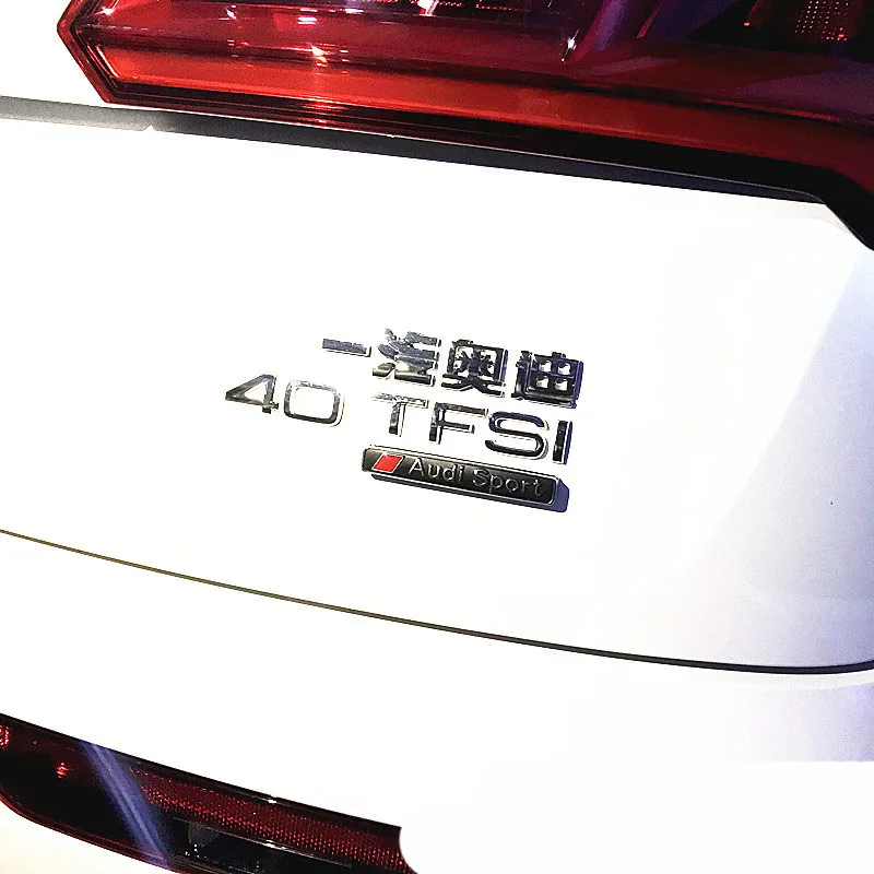 1 шт для Audi sport b5 b6 b7 b8 A3 A4 A4L A5 A6 A6L C5 C6 RS4 Q3 Q5 Q7 значок автомобиля задний ящик для прикрепления этикеток, декоративные Стикеры для машины