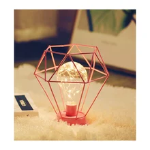 

Simple Bedside Nordic Table Lamp Crystal Table Lamp Modern Decora Art Iron Lampshade Party Decoration Decoracion De Dormitorios