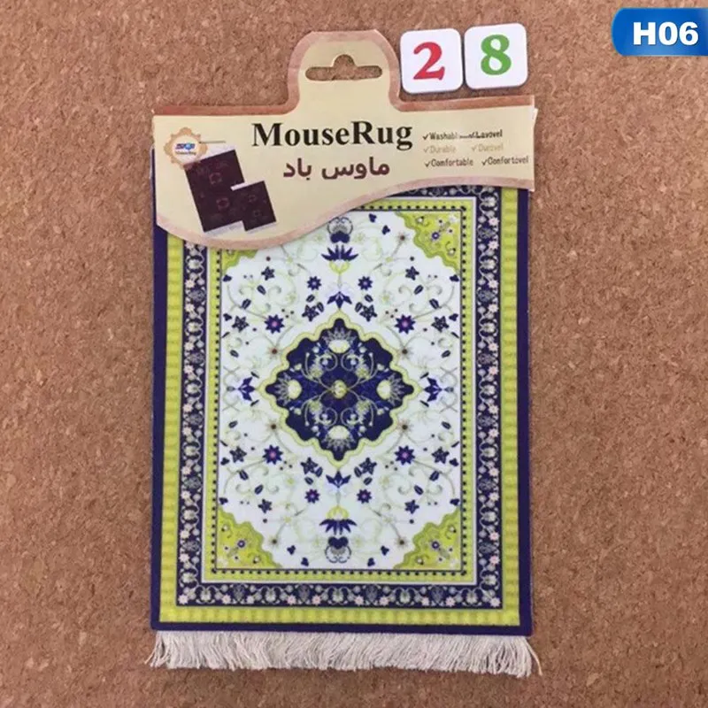 CM0754H06 Персидский мини тканый коврик для мыши Ретро стиль ковер узор чашка коврик для мыши с Fring домашний офисный стол Декор Ремесло - Цвет: CM0754H06