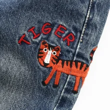 Ковбойские длинные брюки для мальчиков детская одежда на осень и зиму в новом Корейском стиле для детей 1-3 лет