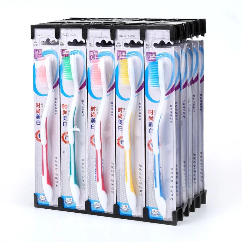 6 шт./компл. мягкая нано силиконовая щеточка Экстра чистота на очень тонком каблуке зубная щетка для ухода за полостью рта R3MF