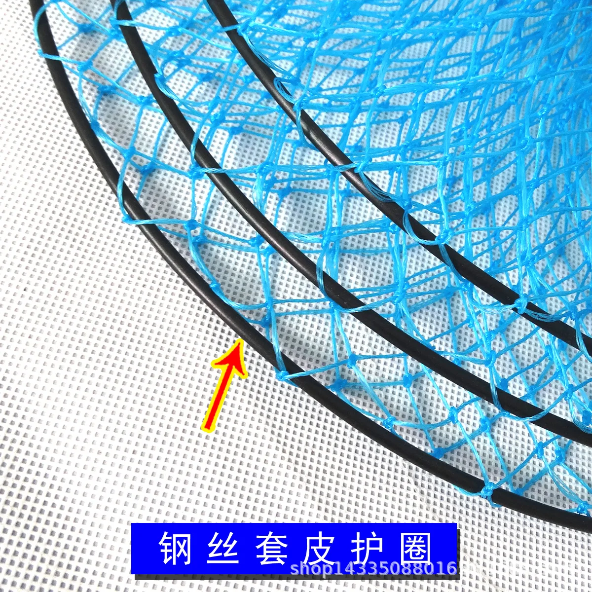 3-круг трехкольцевая двойной Слои узел рыба чистая Защита простота наконечником с фактурой в виде рыбной сети сумка для покупок креветки держатель для рыбалки Шестерни