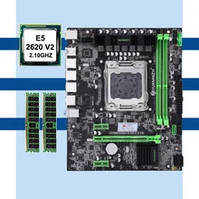 HUANANZHI X79 материнская плата Процессор набор памяти X79 LGA2011 Материнская плата Intel Xeon E5 2620 V2 ram 2*8G DDR3 REG ECC