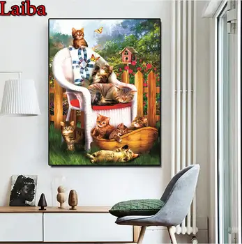 

5d diy diamond painting funny cats diamond painting butterfly kittens cross stitch mosaic embroidery diamond round square stones