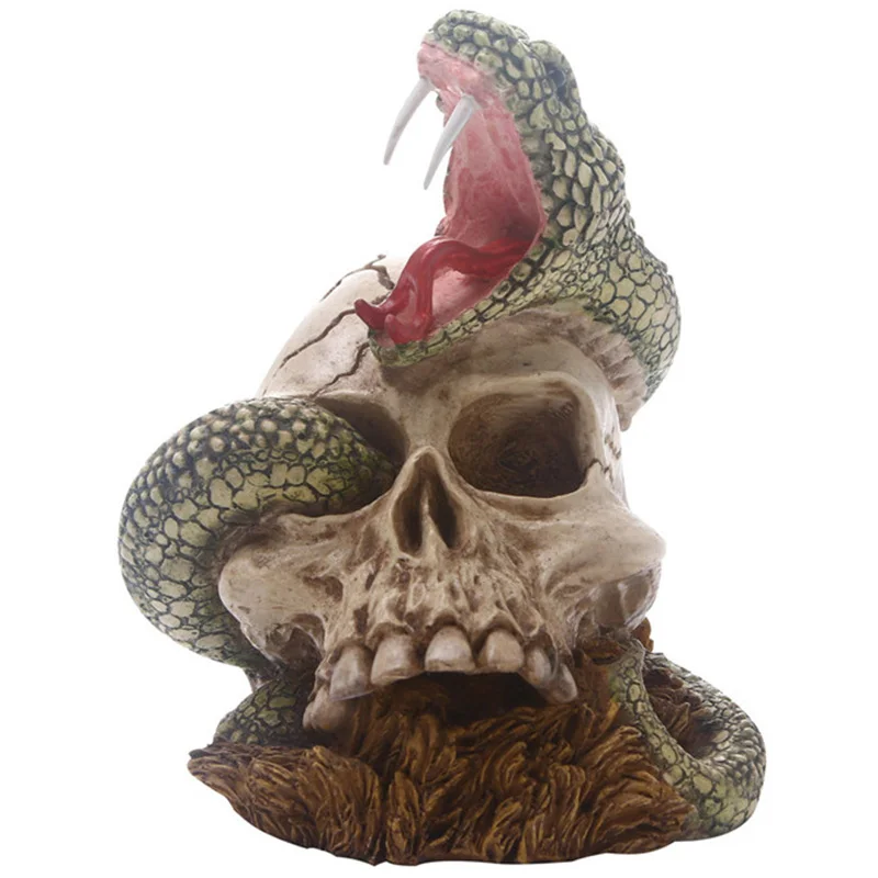 Top-Creative Home Decoration Accessories Resin Craft Skull Statue and Sculpture Ornaments Home Decoration Resin Skull Statue