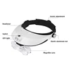 Magnifier Glasses With Light Glass Headset Magnifier Illuminated Wearing Style Lamp With Magnifying Glass For Repair Jeweler ► Photo 2/6