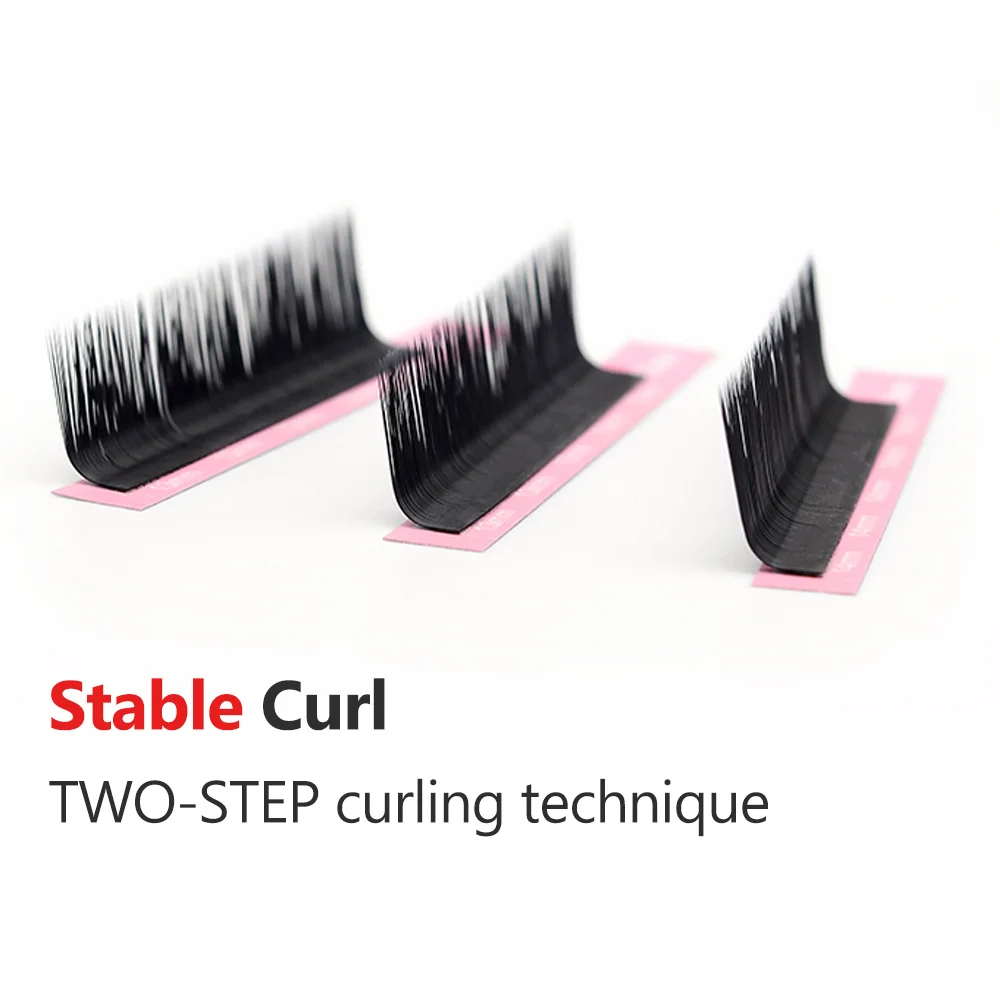 10 PCS Qeelasee 0.03/0.07/0.10 M/LC/L+/LD/L Curl False Eyelash Extensions Mink Black Material  Mixed Tray Makeup Lashes 4