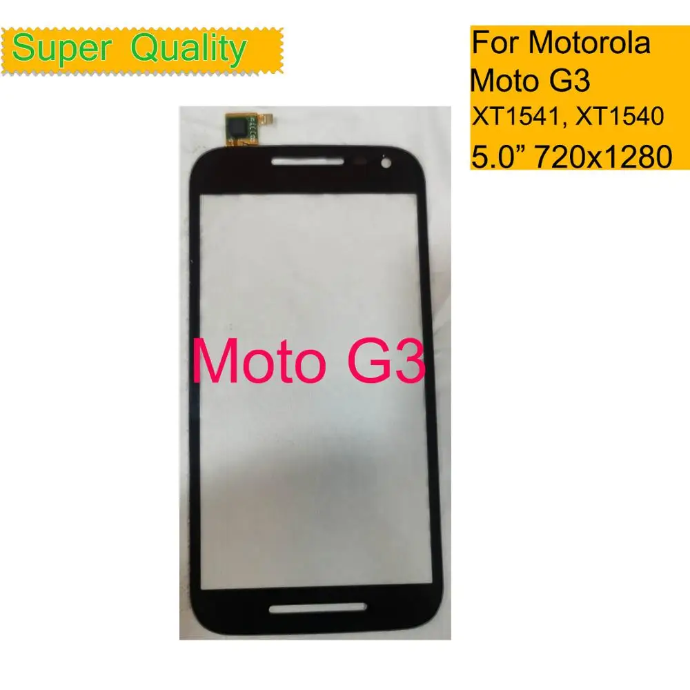 10 шт./лот для Motorola Moto G3 Touch G (3rd gen) XT1541 XT1540 XT1548 сенсорный экран дигитайзер Передняя