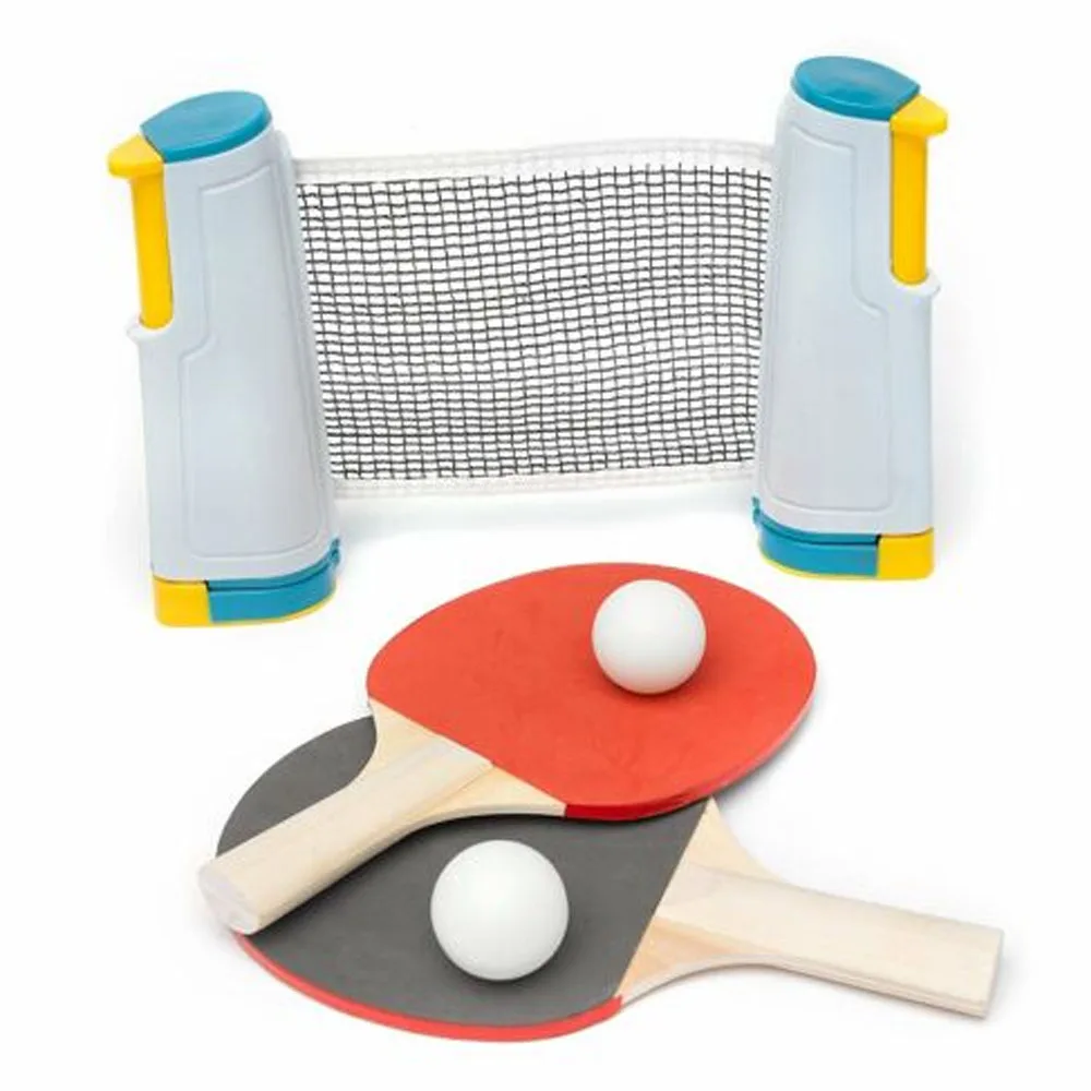 Indoor Games Retractable Table Tennis Ping-Pong Portable Net Kit Replacement Set 