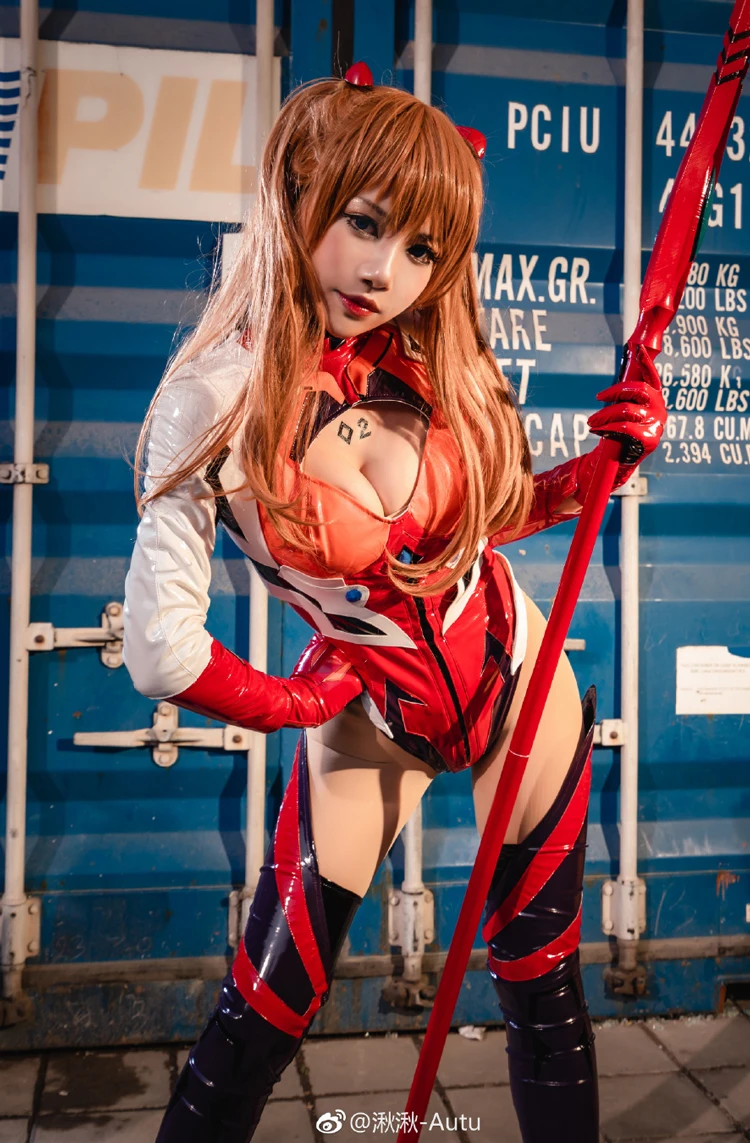 Neon Genesis Evangelion Asuka Langley Soryu Pilot Suit Cosplay Costume