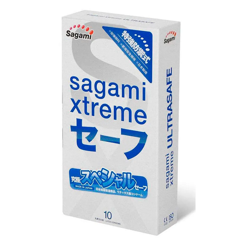 Презервативы Sagami Xtreme Ultrasafe с двойным количеством смазки - 10 шт. | Красота и