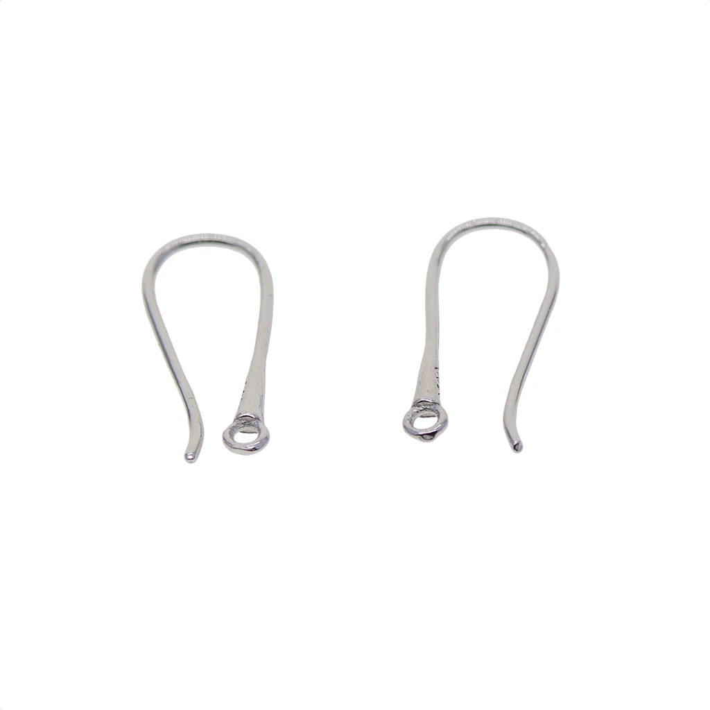 1 Pair 925 Sterling silver color Ear Wire French Earwires French Dangle Earring Connector for Jewelry Making Accessories