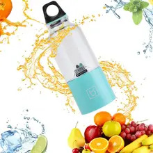 500 мл портативный блендер, соковыжималка, миксер, электрический мини Usb кухонный комбайн, соковыжималка для смузи, блендер, чашка для приготовления сока, 2 лезвия