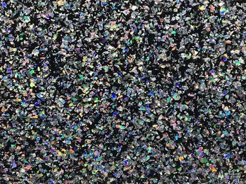 

Acrylic/PMMA 1-Sided Chunky Glittering Color Sheets 3.0mm for Jewelries, Crafts, Art Works, Decoration - Radiant Silver (RB1000)