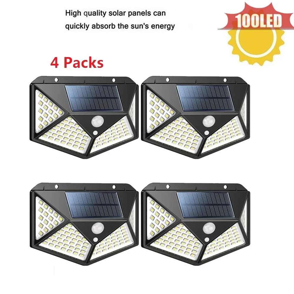 

1-4PCS LED Solar Light Solar PIR Motion Sensor Lamp IP65 Waterproof Outdoor Garden Yard Lamp Emergency Security Light Solar Lamp