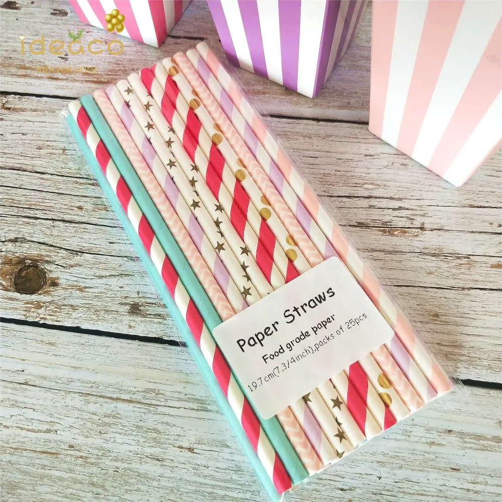 gift paper bag box pom confetti straws12