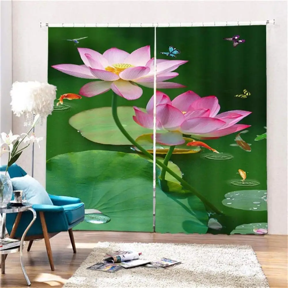 curtains custom 2019 home printed window Living room bedroom modern 3d blackout printing | Дом и сад