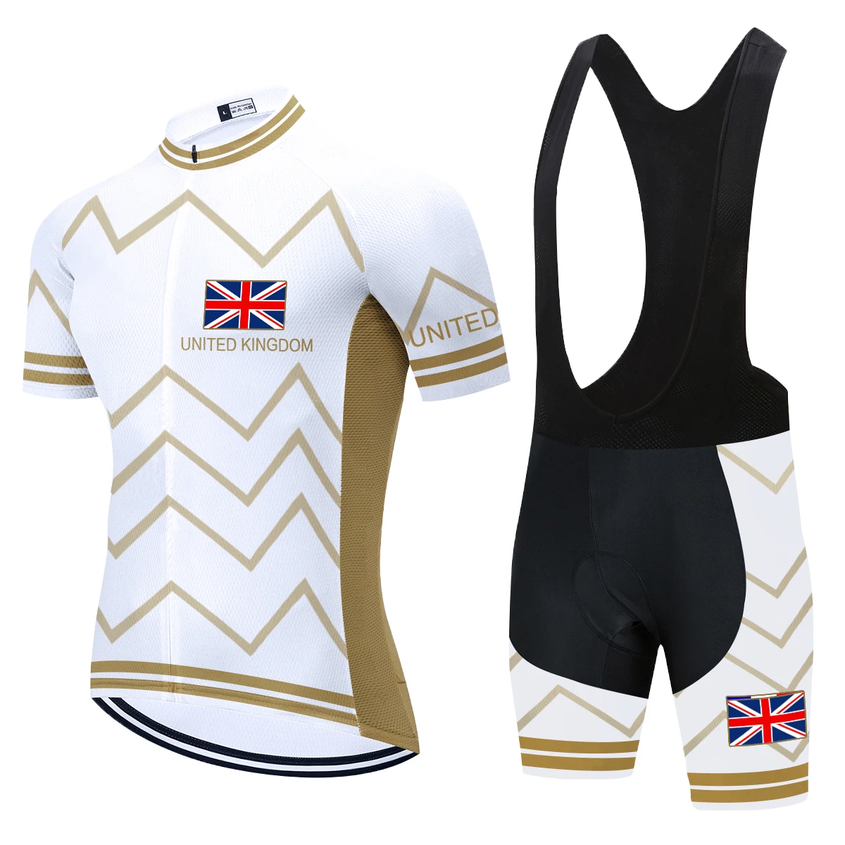 Летние сборной Великобритании Мужчины Велоспорт Джерси костюмы Велосипедный