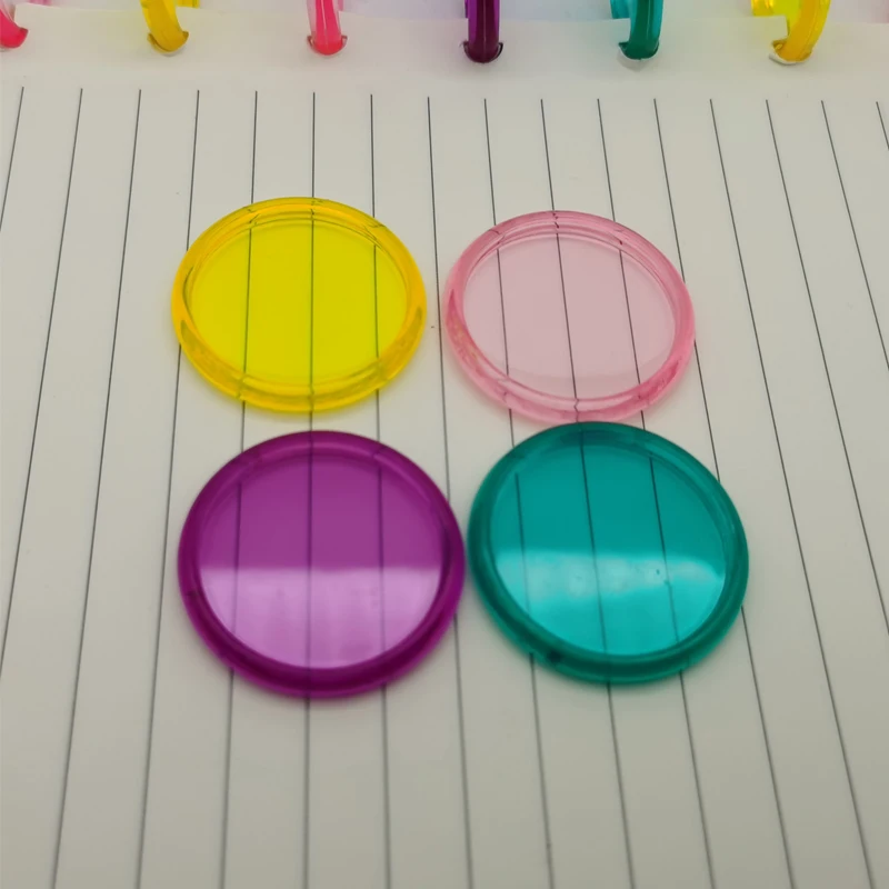 30PCS 35MM New Plastic Binding Rings Loose-leaf Binding Buckle 360 Degree DIY Notebook Rotating Disc Office Supplie