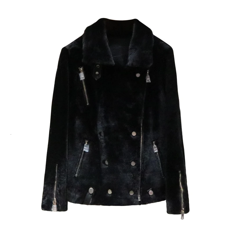Real Fur Coat Women Sheep Shearing Winter Coat Women Korean Natural Wool Jacket for Womens Clothing Manteau Femme YY842