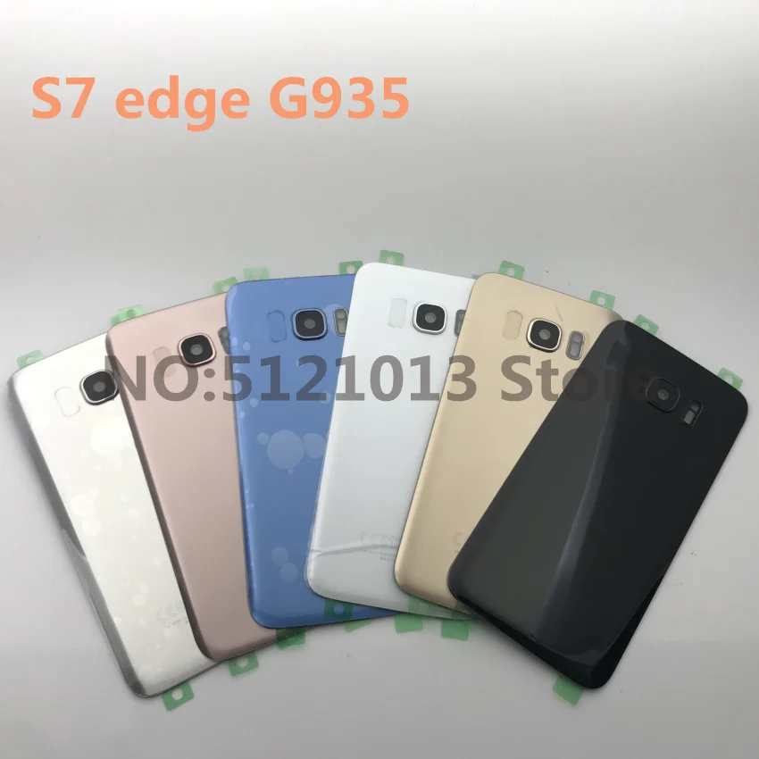 

Samsung Galaxy S7 G930 G930F S7 edge G935 Battery Back Cover Door Housing Replacement Repair Parts+ear Camera Glass Lens Frame