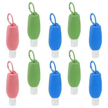 

10Pcs Silicone Cover Empty Bottle Lotion Bottle Hand Bottle for Outdoor