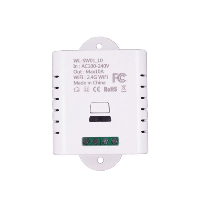 

2018 Wireless Switch Remote Control Din Rail 2.4G WIFI Smart Switch for Smart Home 10A/100-240V Working Modes Inching Interlock