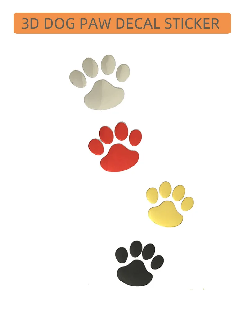 1 пара наклейки на автомобиль Собачья лапа|3d car sticker|paw stickerschrome emblem |