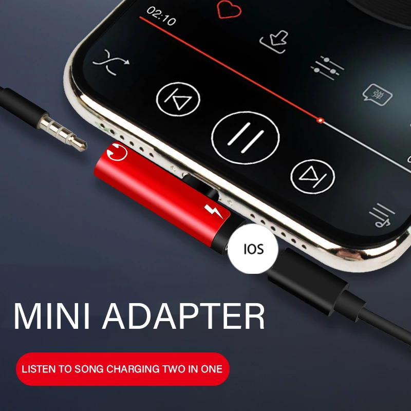 Для lightning/3,5 мм разъем Aux наушники кабель для наушников OTG Аудио адаптер IOS 13 для iPhone 11X7 8 Plus зарядное устройство адаптер