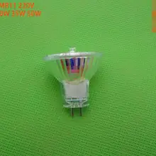 1 шт. супер яркий затемняемый MR11 Галогеновый свет пятна 220V 20 W/35 W/50 W галогенные лампы в форме чашки лампы из прозрачного стекла