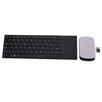 

Wireless Bluetooth Keyboard and Mouse Set, Rechargeable Portable with 83 Standard Keys and 18 Press Keys and 2.4G Wireless Press