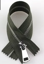 army green Разные цвета на выбор, 20 см штаны, закрытые Серебристые Ползунки с металлическим карманом на молнии для сумок, обувь, одежда DIY Швейные аксессуары P112 - Цвет: army green