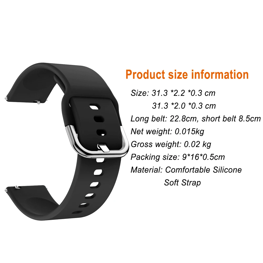 Спортивный силиконовый ремешок для XiaoMi HuaMi Amazfit GTR 47 мм 42 наручный ремни GTS 22 20