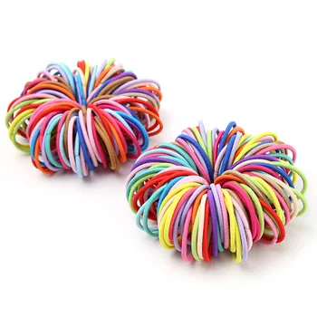 

10pcs/lot Cute Small Girl Ponytail Hair Holder Hair Accessories Thin Elastic Rubber Bands For Kids Colorful Hair Ties
