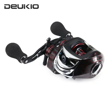 

DEUKIO Bait Casting Fishing Reel 13+1BB 6.3:1 High Speed Metal Spoon Magnetic Brake System Wheel Boat Sea Fishing Reel for Pesca