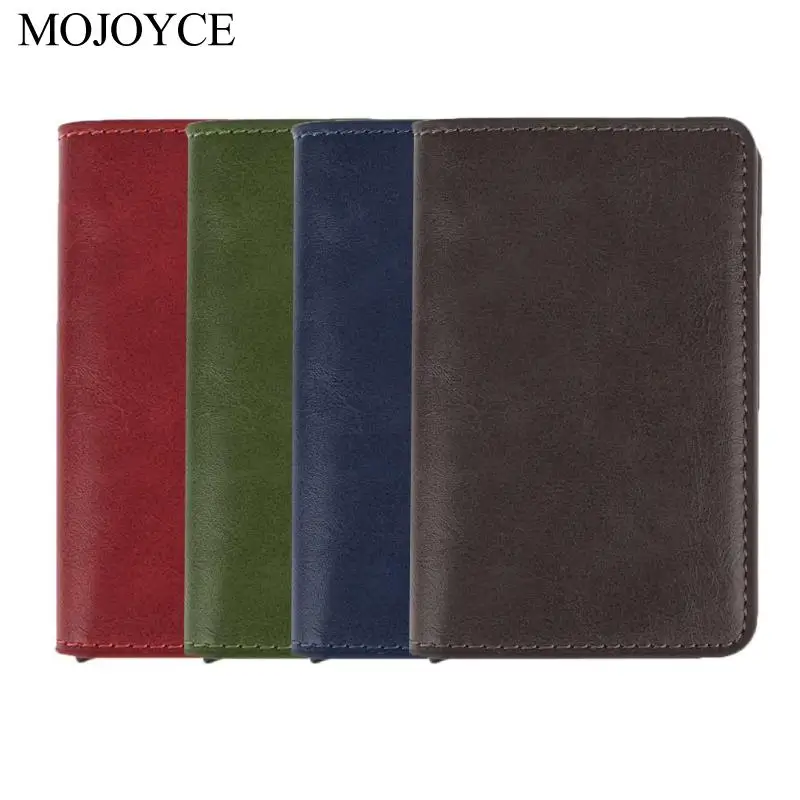 

Fashion Male Metal Card Holder RFID Stainless Steel PU Leather Antitheft Automatic Credit Cards Case Wallets Dropshipping