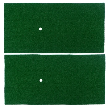 

2PCS Golf Practice Mats Residential Practice Hitting Mats Golf Training Turf Mats For Backyard Indoor Office Practice (30x60cm)