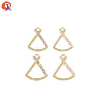 

Cordial Design 100Pcs 14*17MM Jewelry Accessories/Rhinestone Charms/Sector Shape/Imitation Pearl/Hand Made/Pendant/DIY Making